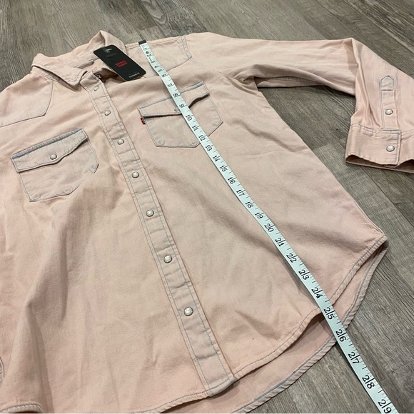 Levi’s pink Shacket button down NWT - M - Picture 5 of 8